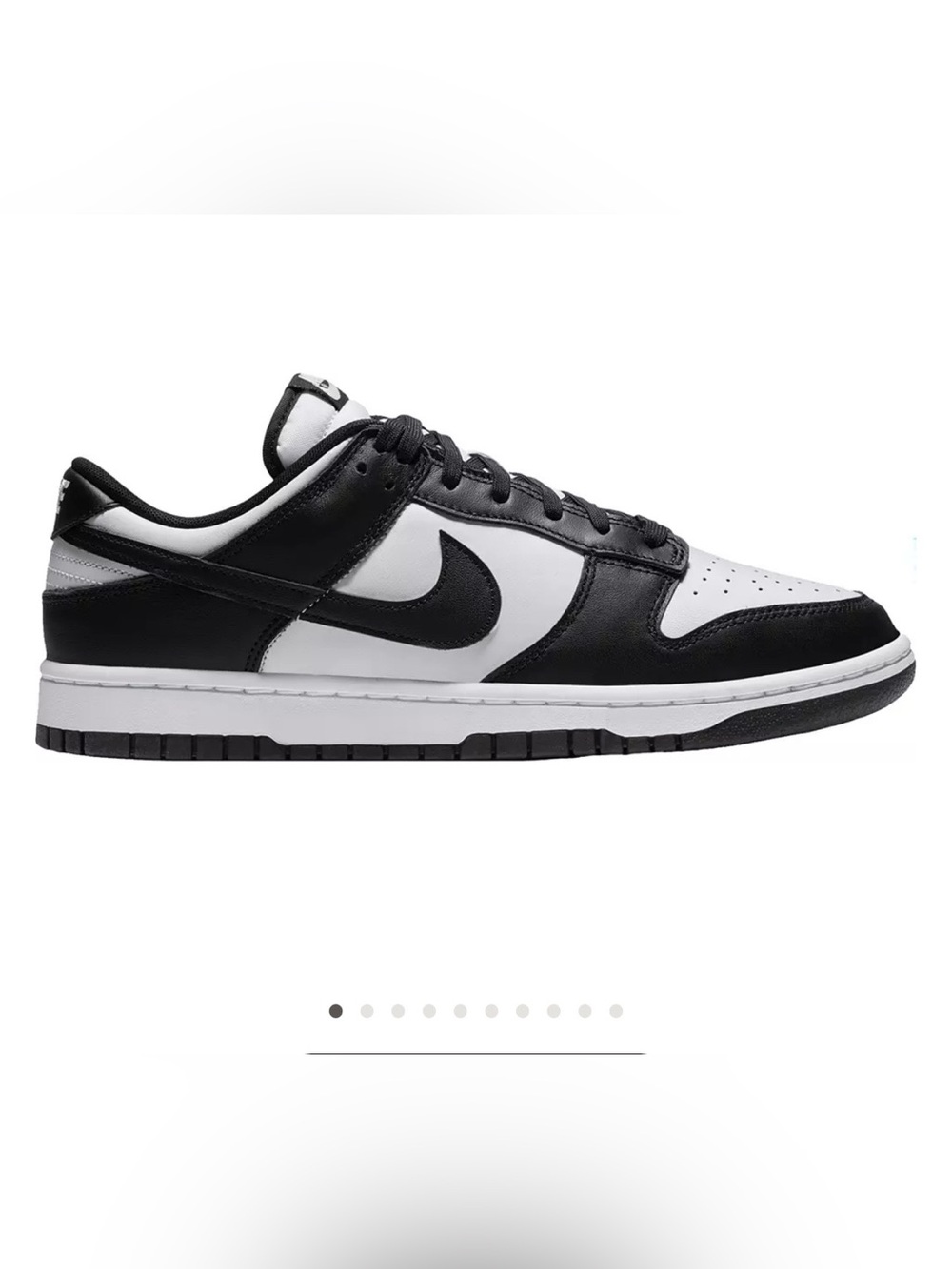 Nike Men’s Black and White Low-Top Dunk Sneaker